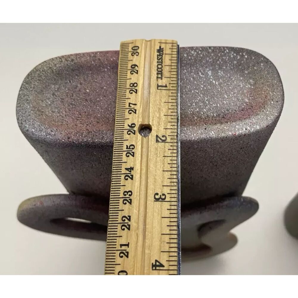 2-Piece Of Stunning Multi Colors Textured Ceramic Vases- Home Decor - Picture 8 of 11